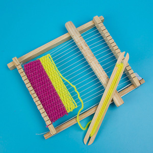 Bambini fai da te a mano a maglia di lana in legno per tessere macchine per lo stelo giocattoli educativi per la scienza e l'ingegneria - Product Image 2