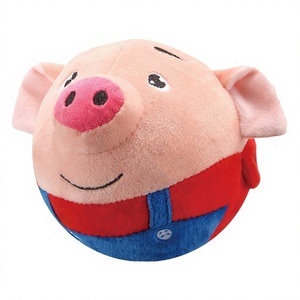 Cute Piggy Ball Plush Dog <strong>Toy</strong> <strong>Squeaker</strong> Soft Cotton Interactive Chew <strong>Toy</strong> Outdoor Use Keep Your Pup Entertained Relieve Boredom - Product Image 3