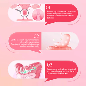 Vendita Diretta dalla Fabbrica: Probiotici e Mirtillo Rosso per Donne, 60 Gommose, Supporto per la Salute Digestiva e l'Equilibrio del PH - Product Image 3