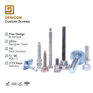 Tornillos de Cabeza Ultra Delgada Personalizables, Métricos M3 M5 M6 M8 M10, Redondos, Roscados, Azules, de Hierro Galvanizado, de Perfil Bajo - Product Image 1