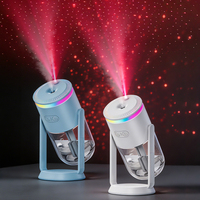 Vente flash : Lampe à projection LED romantique ciel étoilé 280 ml 7 couleurs, diffuseur d'humidité portable à ultrasons pour la maison et la voiture