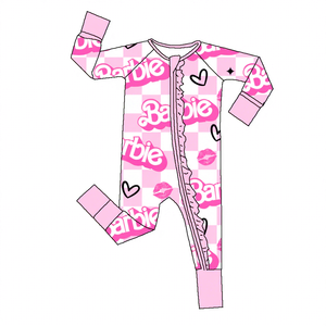 Kinder-Bambusfaser-Babystrampler, Schneller Versand Maßgefertigte Baby-Pyjamas - Product Image 5