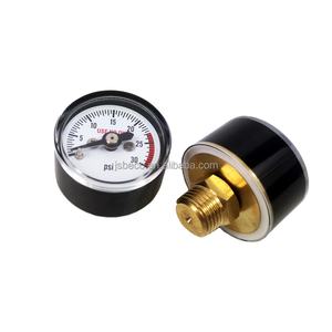 बेको 30psi 2 बार मिनी आकार 1 इंच 25 मिमी मैनोमीटर प्लास्टिक केस दबाव गेज - Product Image 1
