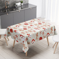 Nappe florale Couverture de table Nappes pour les fêtes Cuisine Table à manger, Polyester Tissu Fleur Nappe Accessoires