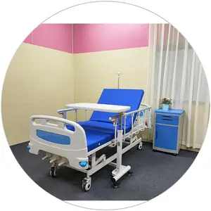 Bingkai Baja Tugas Berat Gaya Rumah Sakit Standar Multi Guna Atas Meja Tempat Tidur untuk Rumah Sakit