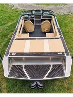 Bateau de croisière de luxe à double console pour loisirs et divertissements, bateau de course à moteur à jet en aluminium de qualité marine