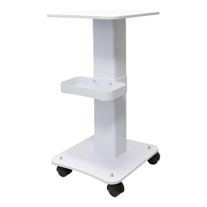 Hot Selling Stainless Steel 4-Wheel Heavy-Duty <b>Salon</b> Trolley for Modern Beauty <b>Salon</b> and Home Office Use - Product Image 2