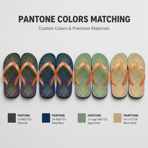 Sandales <span class=keywords><strong>de</strong></span> <span class=keywords><strong>plage</strong></span> d'été personnalisées OEM/ODM avec imprimé géométrique, sangle en PVC scintillante, vente en gros - Product Image 2