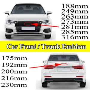 Huy Hiệu Cốp Xe Ô Tô ABS 3D 192Mm 273Mm Biểu Tượng Phía Trước Phía Sau Cho Audi A4 B8 A3 A5 A6 A7 A8 Q3 Q5 Q7 TT