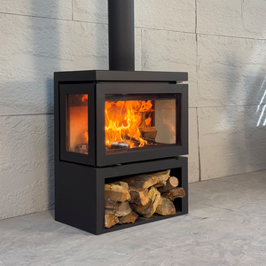 Cheminée à <span class=keywords><strong>bois</strong></span> autoportante <span class=keywords><strong>Chauffage</strong></span> intérieur Poêle à <span class=keywords><strong>bois</strong></span> avec support de rangement pour <span class=keywords><strong>bois</strong></span> de <span class=keywords><strong>chauffage</strong></span> - Product Image 6