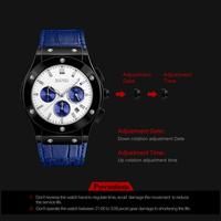 Montre à quartz pour homme SKMEI 9157, étanche 30 m, chronographe, date, bracelet en cuir et acier, montre sport