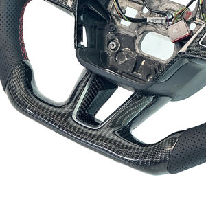 Volante Deportivo de Cuero Perforado con Fibra de Carbono Negro Brillante, Modelo de Venta Caliente, Apto para <span class=keywords><strong>Ford</strong></span> <span class=keywords><strong>Focus</strong></span> - Product Image 5