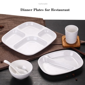 Vaisselle de restaurant servant 2 sections <span class=keywords><strong>compartiment</strong></span> divisé plaque de mélamine contrôle de l'alimentation plaques de portion de mélamine - Product Image 6