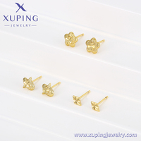Anting-anting wanita Korea model terbaru, kecil, murah, berlapis emas 14K, bahan Xupingcopperalloy14Kgold, desain BOX-2.