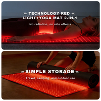 Matras Terapi Cahaya Merah 560 LED untuk Seluruh Tubuh 2215*700mm, Pad Terapi Inframerah 660nm 850nm, Perangkat Kesehatan Berdaya Tinggi