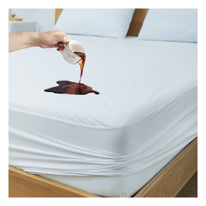 <strong>Hypoallergenic</strong> Bamboo Fitted Cover <strong>Bedding</strong> Set Breathable Waterproof Mattress Protector Mahjong Style Bed Cover - Product Image 1