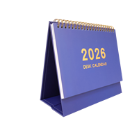 Calendario da Scrivania Personalizzato a Spirale con Citazioni Ispirazionali Quotidiane per 365 Giorni, Carta Patinata, Rilegatura a Spirale Dorata