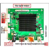 Adaptador de Placa Controladora Chipboard Shiyingku DP a V-by-One/EDP/VBO 4K, Resoluciones Múltiples 4K60Hz, Compatible con Varias Pantallas VBO 2K y 4K