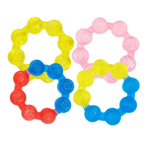 <span class=keywords><strong>Anneau</strong></span> de <span class=keywords><strong>dentition</strong></span> pour bébé, jouet de <span class=keywords><strong>dentition</strong></span> à prix avantageux, à conserver au congélateur, pour apaiser les gencives des nourrissons - Product Image 1