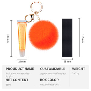 Ensemble de porte-clés très prisé : Rouge à lèvres végétalien mat, repulpeur de lèvres scintillant, maquillage hydratant pour les lèvres saveur fruits arc-en-ciel - Product Image 3