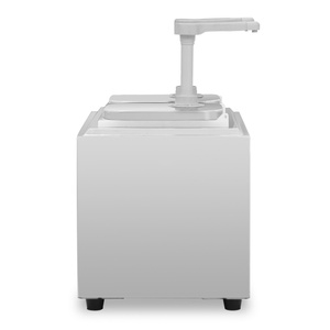 ปั๊มจ่ายซอสสแตนเลสแบบหัวเดียว พร้อมปั๊มพลาสติก สำหรับซอสมะเขือเทศและเครื่องปรุงรส - Product Image 1