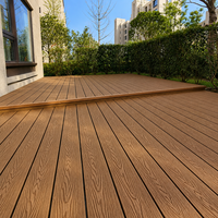 Planches de terrasse en WPC à grain de bois embossé, composite bois-plastique, 140x25mm