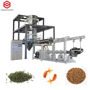 Spot New Products automatic floating fish food feed pellet production machines