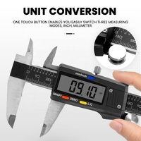 Grand écran LCD en acier inoxydable 6 pouces 150mm outil de mesure électronique Vernier numérique micromètre étrier