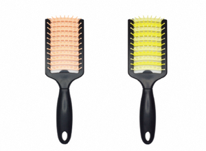 Brosse à rouler de qualité salon avec manche en O, baril en céramique, manche en caoutchouc antidérapant, poils de sanglier doux pour le coiffage des cheveux lisses - Product Image 3