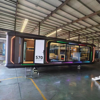 Nouveau type de maison préfabriquée mobile de type capsule spatiale pour hôtel de villégiature en plein air, mini-maison conteneur, capsule spatiale