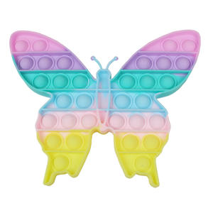 Logo personnalisable Nouveau Design Jouet de Décompression <span class=keywords><strong>Pop</strong></span> Rainbow Unicorn Push Sitting Bounce Toy - Product Image 1