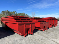 Autbound Heavy Duty Roll off Dumpster Poubelles 1200kg Capacité Gestion des déchets de construction