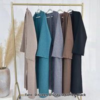 Ouvert Abaya 2025 EID lin modeste Robe ethnique musulman vêtements grande taille femmes robes dans Gagnant Dubai Robe Abaya fabricant