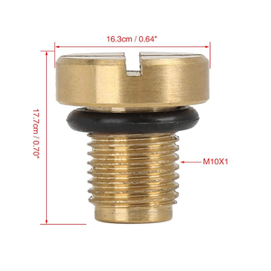 Nuevo para BMW E36 E39 E46 <span class=keywords><strong>radiador</strong></span> de coche tanque de agua expansión tapón de tornillo de drenaje de cobre con <span class=keywords><strong>Kit</strong></span> de junta tórica - Product Image 3