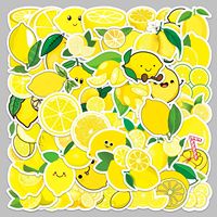 50 citroenfruit PVC waterdichte graffiti-bagagestickers voor bruiloft- en paasdecoratie op scootercomputertablet