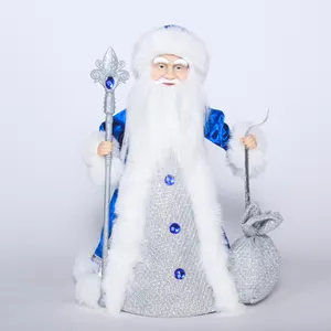 Лидер продаж, стоячие новогодние и рождественские украшения для дома, украшение для дома Moroz и пения, танцующая голубая Снежная девушка с музыкой