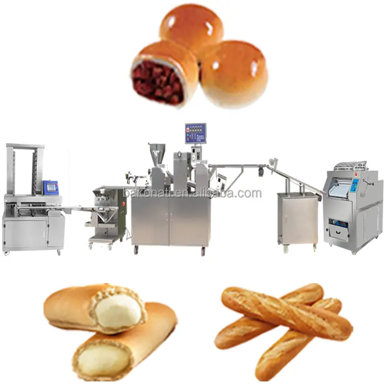 Prezzo della linea di produzione della macchina per fare la pasticceria della torta croccante della Pizza di Naan del pane dell'hamburger rotondo commerciale completamente automatico