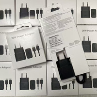 Chargeur USB C PD 25W d'origine en gros avec câble Type C 3A, prise en charge de la charge ultra rapide pour Samsung S24 Ultra