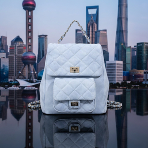 Top-Tier Luxury Quilted <strong>Backpack</strong> Wholesale Factory Genuine <strong>Leather</strong> Cowhide Designer Women Shoulder Bag <strong>Small</strong> MOQ Custom - Product Image 6