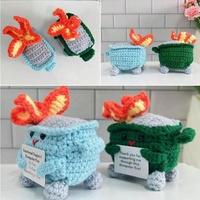 Boîte d'extincteur au crochet mignon en tricot fait à la main décoration benne à ordures amusant cadeau inspirant décor à la maison