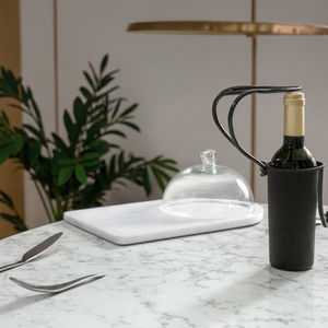 Planches à découper en bois de marbre blanc élégant plateau en verre jetable planches à fromage directement en usine dîner vaisselle servant - Product Image 4