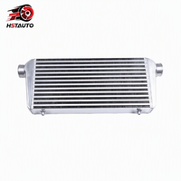 Intercooler universel de haute qualité à plaques et ailettes, taille du cœur de l'intercooler 550x300x100mm, entrée/sortie 2,5 pouces