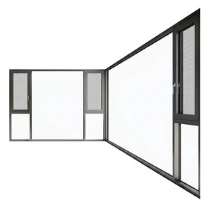 Deioux Metal Exterior Swing <b>Window</b> Including Metal Bug Mesh Dual Toughened Glazing Dark Coated Treatment - Product Image 6