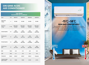 Climatiseur hybride solaire AC à prix d'usine 12000BTU 18000BTU 24000BTU avec WiFi 48V-9K 12K 18K 24K AC/DC H - Product Image 5