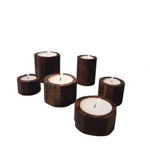 Wooden Rectangle Handmade Eco-Friendly <b>Tea</b> Light Holder for Home Decoration Durable Design Christmas AZ ENTERPRISES AZE-WTL08 - Product Image 2