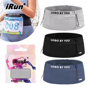 IRun logotipo personalizado Slim Running Fanny Pack Knit Travel Jogging Extra Space Riñonera Entrenamiento Bolsillos ocultos <span class=keywords><strong>Cinturón</strong></span> - Product Image 1