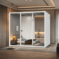 Chambre Intérieure Mobile Insonorisée Cabine Téléphonique Bureau Entrepôt Muet Isolation Bruit Studio Insonorisé Cosse Silencieuse