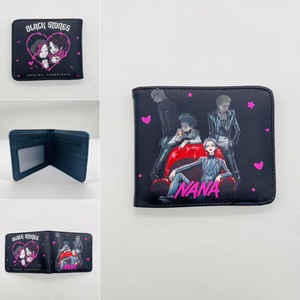 2 estilos Anime monedero tarjeta bolsa <span class=keywords><strong>Manga</strong></span> japonesa <span class=keywords><strong>NANA</strong></span> Cosplay Anime PU carteras plegable cartera para hombres mujeres - Product Image 4