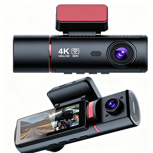 Caméra embarquée 4K à 3 objectifs, très vendue, avec contrôle via application Wi-Fi, écran IPS de 3,16 pouces, GPS intégré, vision nocturne, capteur G, enregistrement en boucle à 170 degrés - Product Image 6