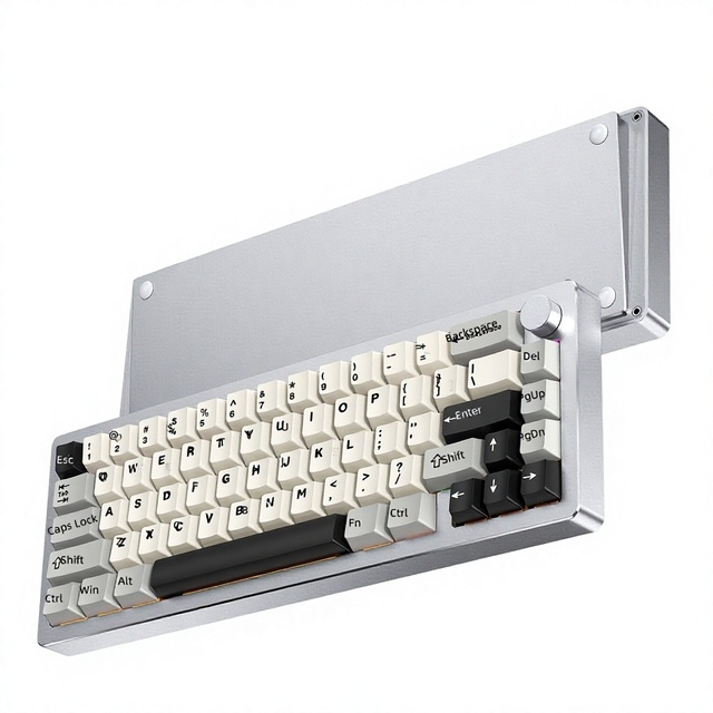 Aluminum Monoblock CNC Tri-Mode Wireless for Custom Logo Hot-Swap RGB Mechanical Keyboard